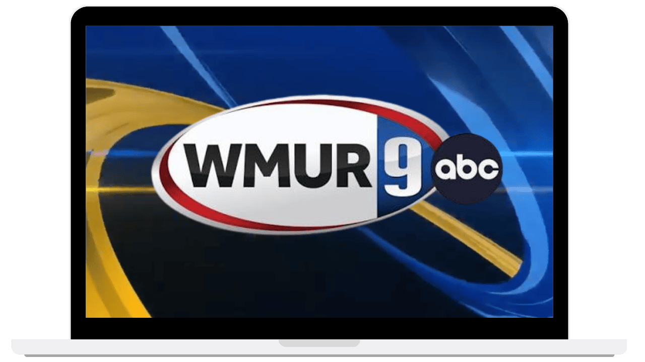 WMUR 9 ABC video thumbnail linking to YouTube news coverage of the active New Castle oil spill and the U.S. Coast Guard response and containment efforts.